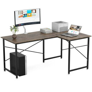 DEWEL L���f�X�N �p�\�R���f�X�N ��160cm+100cmx���s60cm ���j�^�[�A�[���Ή� ���E���։\ L���^ �����t���[�݌v ���h��h�~ ���萫 �g�ݗ��ĊȒP �V���v�� ��Ɗ� �e�����[�N �ݑ�Ζ��p �ؖڒ�