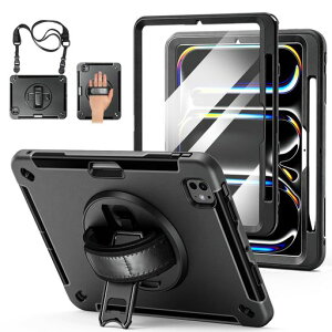 Miesherk iPad Pro 11�C���` �P�[�X(M5/M4�A2025/2024)�Ή� �ϏՌ� �P�[�X,�u���b�N