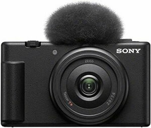 SONY(�\�j�[) �R���p�N�g�f�W�^���J���� VLOGCAM Vlog�p�J���� ZV-1F �{�f�B �E�B���h�X�N���[���t�� 20mm F2.0 �P�œ_�����Y �u���b�N ZV-1F B