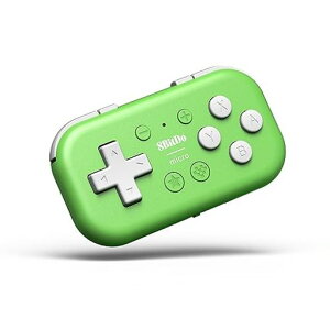 8Bitdo Micro Bluetooth�Q�[���p�b�h�|�P�b�g�T�C�Y�~�j�R���g���[��Switch/Switch 2�AAndroid�ARaspberry Pi�p�A�L�[�{�[�h���[�h�Ή� (Green)