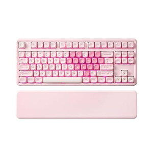 YUNZII B87 ���C�����X���J�j�J���L�[�{�[�h �Q�[�~���O�L�[�{�[�h BT5.0/2.4G/USB-C NKRO QMK/VIA�\�t�g�E�F�A�J�X�^�� MOA�L�[�L���b�v �K�X�P�b�g RGB ���X�g���X�g Win/Mac�p (�s���N,