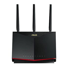 ASUS イーサネット WIFI RT-AX86U PRO 無線 ルーター 最新規格WIFI6 4804+861MBPS V6プラス対応デュアルバンドゲーミング。 2.5G WAN/LANポート 2.0GHZクアッドコアCPU メッシュ機能付