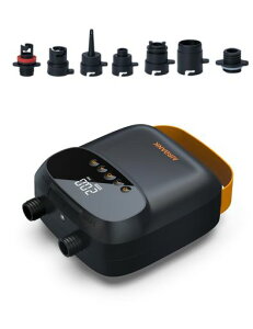 AIRBANKサップ電動空気入れパドルボードポンプ20PSIThePufferPro、ポータブルSUPポンプ、スタンドアップパドルボード、カヤック、インフレータブル、ボート、テント、カイトウィング用デュア…