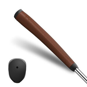 MAZEL(マゼル)ゴルフパターグリップ滑り止め超軽量快適ゴルフパター用グリップ(ミディアム(3.0)ブラウン・レザー)