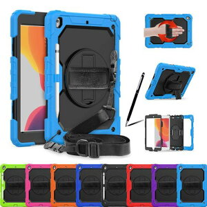 �u�����X�N���[���v���e�N�^�[�vDooiPad10.2�P�[�XiPad9iPad8iPad7�V�����_�[�P�[�X10.2�C���`��9/8/7����Ή��ϏՌ��J�o�[�y�����[�t��360°��]�L�b�N�X�^���h�莝���o���h�V�����_�[�����h�~
