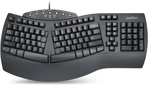 Perixx(�y���b�N�X) PERIBOARD-512BUS �G���S�m�~�N�X �L�[�{�[�h �L�� �p��z�� �t���T�C�Y ���E�����^ �l�ԍH�w 104�L�[ ���̃J�[�u �F�≊�h�~ �y���K�ۏؕi�z(�L���E�u���b�N)