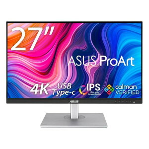 ASUS 4K ���j�^�[ ProArt PA279CV-J 27�C���`(���P�_�����ۏ� HDR IPS Type-C 65W PD Display Port HDMIx2 �������� �c����] SRGB100% Rec.709 Calman