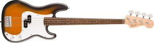 Squier by Fender �X�N���C���[ �G���L�x�[�X Debut CollectionTM Precision BassR, Laurel Fingerboard, White Pickguard, 2-Color Sunburst �\�t�g�P�[�X�t��