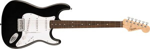 Squier by Fender �X�N���C���[ �G���L�M�^�[ Debut CollectionTM StratocasterR, Laurel Fingerboard, White Pickguard, Black �\�t�g�P�[�X�t��