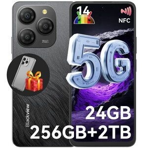 Blackview Shark9 24GB+256GB SIM�t���[ �X�}�[�g�t�H�� 5G�Ή� �X�}�z 90Hz���t���b�V�����[�g 6.67�C���` �f�B�X�v���C 50MP AI�J���� NFC GPS �Z�K�F�؍�