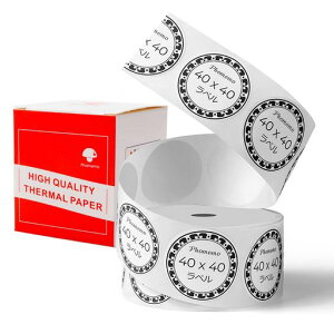 Phomemo M110�Ή� ���� ���x���V�[�� 40mm*40mm �ی`�^�C�v 180������/�� ���M���[���� �������x�� ���M���x���v�����^�[�p �Ɩ��p�n���h���x���[ �V�[�� �e�[�v ���[���� ���S�� �ϐ� ���M�� ���c