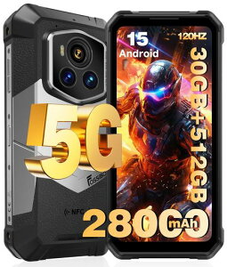 �u5G�Ή��vFOSSiBOT F107 Pro SIM�t���[ �X�}�z �{�� Android 15 �X�}�z 30GB RAM+512GB ROM 2TB�g���\ 28000mAh�̑�e�ʃo�b�e���[ �^�t�l�X�X�}�z �h���h�o�ϏՌ� 6.95�C���`FHD+