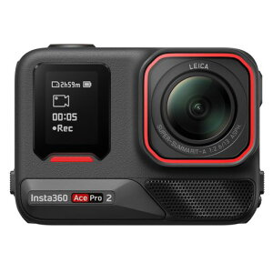 Insta360 Ace Pro 2 8K�A�N�V�����J���� �f���A���o�b�e���[ ���C�J�����J�� 1/1.3�C���`�Z���T�[ �f���A��AI�`�b�v �h���J���� ��u���␳ �t���b�v���X�N���[�� AI�ҏW Vlog �o�C�N �A�E�g�h�A�B�c