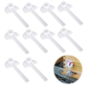 PAVIKE養蜂用巣門挿入式ビーフィーダー蜜蜂給餌器給餌器10個蜜蜂養蜂器具養蜂道具養蜂家ツール養蜂入口フィーダー給水器養蜂用給水装置蜂水飲む