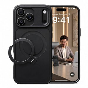 CASEKOO iPhone 18Pro Max/17 Pro Max �p �P�[�X�y2026�ō�����&��_360�x��]�z��_360�x��]�z MagSafe�Ή� �ČRMIL�K�i 360°�S�����ϏՌ� �ő�25W�}���[�d�Ή�