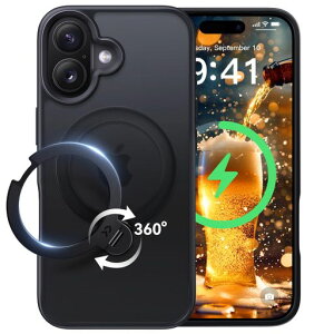 �y2026�ō�����&��_360�x��]�zCASEKOO iPhone 17 �p �P�[�X MagSafe�Ή� �ČRMIL�K�i 360°�S�����ϏՌ� �y���c�����E�p�x���R�����z �ő�25W�}���[�d�Ή� �w��h�~/�}�b�g�d�グ/���ϖh�~/������ �c
