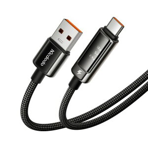 Mcdodo USB-A to USB-C�P�[�u�� 6A�d�� �}���[�d Type-C�P�[�u�� OLED�f�W�^���f�B�X�v���C �����f�[�^�]�� ���������V�F�� ��v�ȃi�C�����҂� �^�C�vC �R�[�h iPhone 18 Pro/17/16/15�V���[�Y
