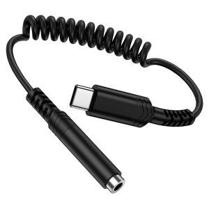 �^�C�vc �C���z���W���b�N�ϊ� �R�C���^ USB C 3.5mm�I�[�f�B�I�ϊ� �J�[���R�[�h�� Type-C 3.5mm �C���z���ϊ��A�_�v�^�[ �J�[���P�[�u�� ���ʒ���/�ʘb/Hi-Fi���� DAC���� �n�C���]���� 24bit/96KHz�c