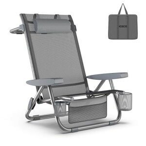 ICECO 5�i�K���N���C�j���O�� ���[�`�F�A ���b�V�� �e�X�������ʁEA7075�A���~�����t���[���E�ω׏d245KG�E���[�o�b�N�t�� �܂肽���ݎ� �R���p�N�g���[ �A�E�g�h�A �L�����v �K�[�f�� �r�[�c