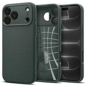 Spigen iPhone 18 Pro Max / 17 Pro Max �P�[�X �ČRMIL�K�i �ϏՌ� ���L�b�h�E�G�A(�A�r�X�E�O���[��)