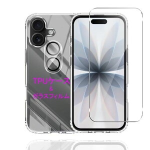 Wekrsu�Ή� iPhone 17 �p�� �P�[�X + �K���X�t�B���� + �J�����t�B���� �_�� TPU TMJiP17