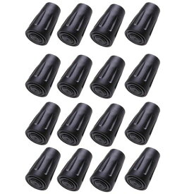 トレッキングポール キャップ 交換用保護 ラバーキャップ 端末保護キャップ 滑り止め 耐磨耗 取り替え用 登山/スキー/ウォーキング/ハイキング 軽量 耐磨耗 汎用タイプ 11mm内径 ( 6個セット)