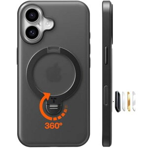 �y���@�\��́E360°�V��_��]�X�^���h�zTORRAS iPhone 16 �p �P�[�X �c�����Ή� �����O�t�� �}�O�l�b�g���� ���C�����X�[�d�Ή� �ϏՌ� �h�w�� ������ �����ӂ���16 �p�P�[�X Ostand Q3 Spin �u���c