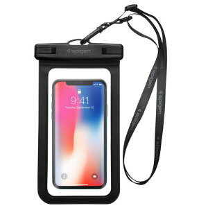 Spigen �X�}�z �h���P�[�X 1�� ���� iPhone Pixel Xperia �ő�8.2�C���`�Ή� �^�b�`�\ ��F�� ���� �����B�e �����C ���� �ނ� �C IPX8�F�� ���S�h�� �l�b�N�X�g���b�v�t�� A601 ACS06006 (�z���C�g)