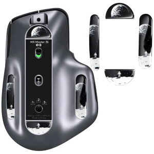 IMMOENUC �}�E�X�\�[�� �� Logicool MX MASTER 3/3S �ɓK�����܂��}�E�X�t�B�[�g �}�E�X�̃K���X�t�b�g�p�b�h 2.5D�~�`�f�U�C�� ���^ �ϋv�� �ᖀ�C �Q�[�~���O�}�E�X�A�N�Z�T���[(�n���p�^�[��)
