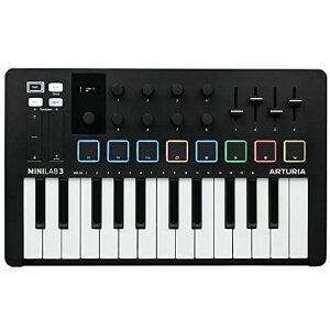 ARTURIA MIDI �L�[�{�[�h �R���g���[���[ MiniLab 3 BK �u���b�N