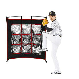 FLITURE 野球練習ネット 1.2x0.9m 9つポケット 投球ネット ピッチングターゲット キャリーバッグ付き 簡単組立