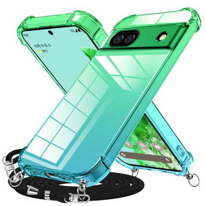 Duluqboba �Ή� Google Pixel 7a �p�� �P�[�X �N���A �V�����_�[ �X�g���b�v �O���f�[�V�����J�o�[ �R�t�� ���|�� �΂߂���