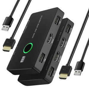�y2026�V�o��zKVM�X�C�b�`AFFLICHDMIKVM�ؑ֊�2����1�o��4K@60Hz�Ή��p�\�R��2�䃂�j�^�[1��p�L�[�{�[�h�E�}�E�X�E�v�����^�[���L����ғ����}���pHDMI�P�[�u��2�{+USB�P�[�u��2