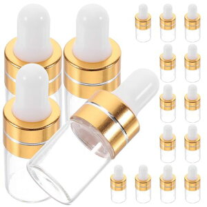 Frcolorスポイトボトル2ml遮光瓶スポイト50本入アロマ保存容器スポイト付き精油香水小分け用スポイト瓶