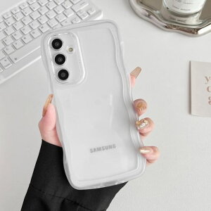 ZTOFERA Samsung Galaxy S24 FE�P�[�X�p�A�N���A�����������˂��˔g��t���[���������f�U�C���A����