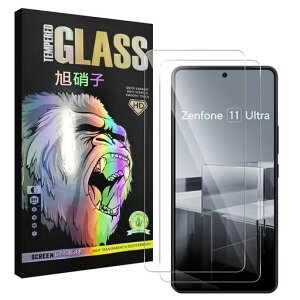 �Ή� Zenfone 11 Ultra �K���X�t�C���� �y2���Z�b�g- AGC���Ɏq - �� �i���z zenfone11 ultra �t�C���� �t�� �ی�t�B���� �����K���X �P�[�X �y ���{���Ɏq�f�ލ̗p �d�x9H �ϏՌ� ��U�h�~ ����