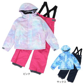 P-PRITY（P-PRITY）（キッズ）ジュニア スキーウェア スーツ セット ガールズ タイポグラフィ PPRITY 321NN2HHM0043 サイズ調整 抗菌