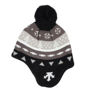 デサント(DESCENTE)(キッズ)ニット帽 ジュニア ニットキャップ DWDWJC61 BLK