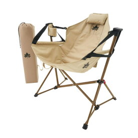 ロゴス（LOGOS） キャンプ 椅子 リクライニング 折りたたみ Tradcanvas ゆらゆらハンモックチェア 73173159