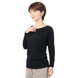 ロジャーエーガー（ROGEREGGER）（レディース）スイスブランド メリノウール100% 長袖アンダー 長袖Tシャツ エボウールライト RE1FES562010BLK ブラック
