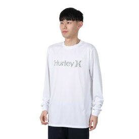 ハーレー（HURLEY）（メンズ）ラッシュガード RASH LEO OAO 長袖Tシャツ 24 MRG2411029-WHT