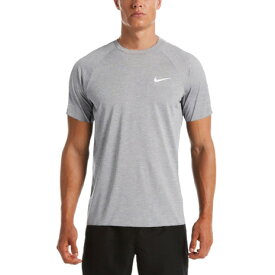 ナイキ（NIKE）（メンズ）ラッシュガード 半袖 Tシャツ UVカット 紫外線対策 ヘザー ショートスリーブ ハイドロガード NESSA589-090