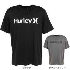 ハーレー（HURLEY）（メンズ）ラッシュガード 半袖 Tシャツ UVカット UPF50+ 紫外線対策 RASH ONE AND ONLY TEE MRG2310032