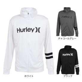 ハーレー（HURLEY）（メンズ）ラッシュガード フルジップ ジャージ 長袖 UVカット UPF50+ 紫外線対策 RASH ONE AND ONLY MRG2310037