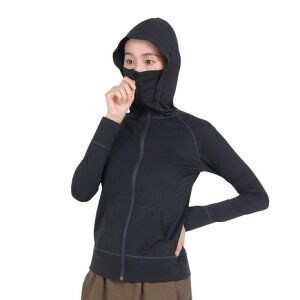 フットマーク(FOOTMARK)(レディース)ラッシュガード 長袖 パーカー フルジップ フェイスマスク UVカット 防虫&吸水速乾 3100118-09