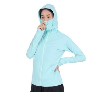 フットマーク(FOOTMARK)(レディース)ラッシュガード 長袖 パーカー フルジップ 3100118-389 フェイスガード UVカット 水陸両用 虫よけ