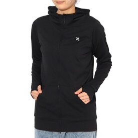 ハーレー（HURLEY）（レディース）ラッシュガード 長袖 ファントム グラフィック フルジップ フーディー 24WRG2320028-BLK