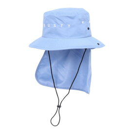 ラスティ（RUSTY）（レディース）帽子 サーフハット 無地タレ付き UVカット 920923SAX