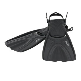 アクア（AQA）（メンズ、レディース）フィン 足ヒレ 男女兼用 シュノーケル シュノーケリング オーシャンウェーブ M KF-2512 BK