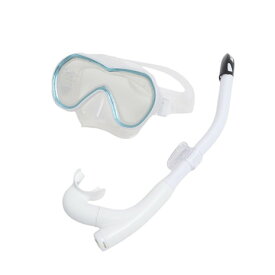 アクア（AQA）（メンズ、レディース）マスク スノーケル オルカソフト&カナールフレックススペシャル 2点セット KZ-9108 WT